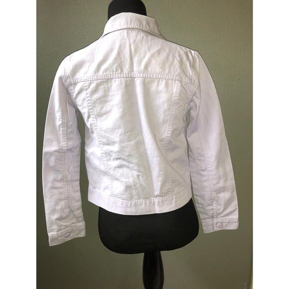 Jona Michelle button up lavender denim jacket girls size 10/12 - Picture 3 of 6